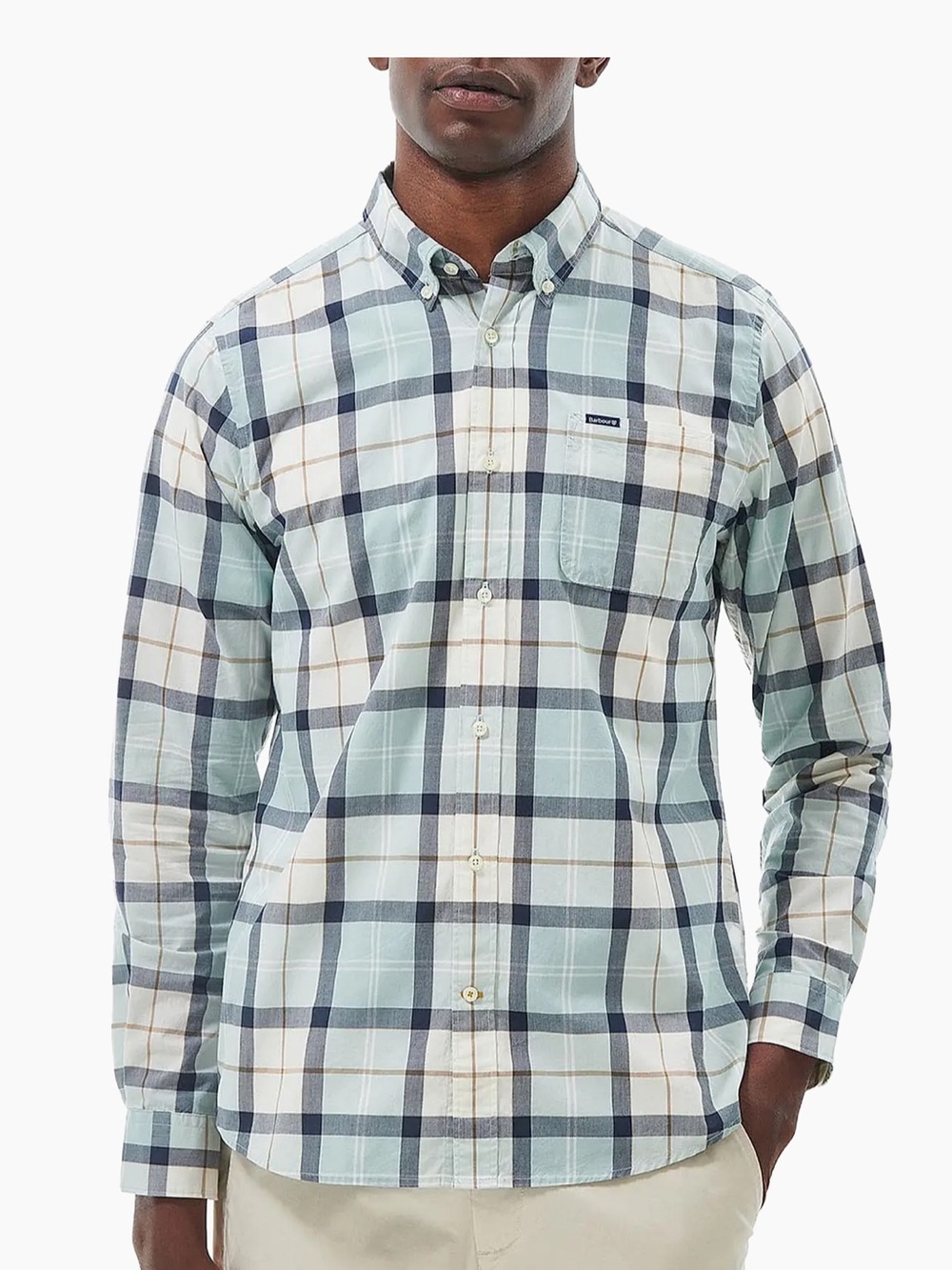 Barbour Rawley Tailored Shirt in Blue Chalk Tartan